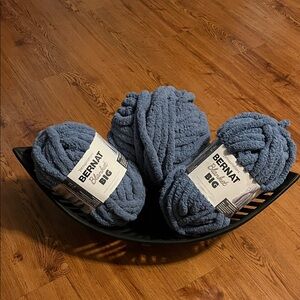 BUNDLES TO CROCHET YOUR BLANKET! Bernat Blanket Big Yarn in Blue